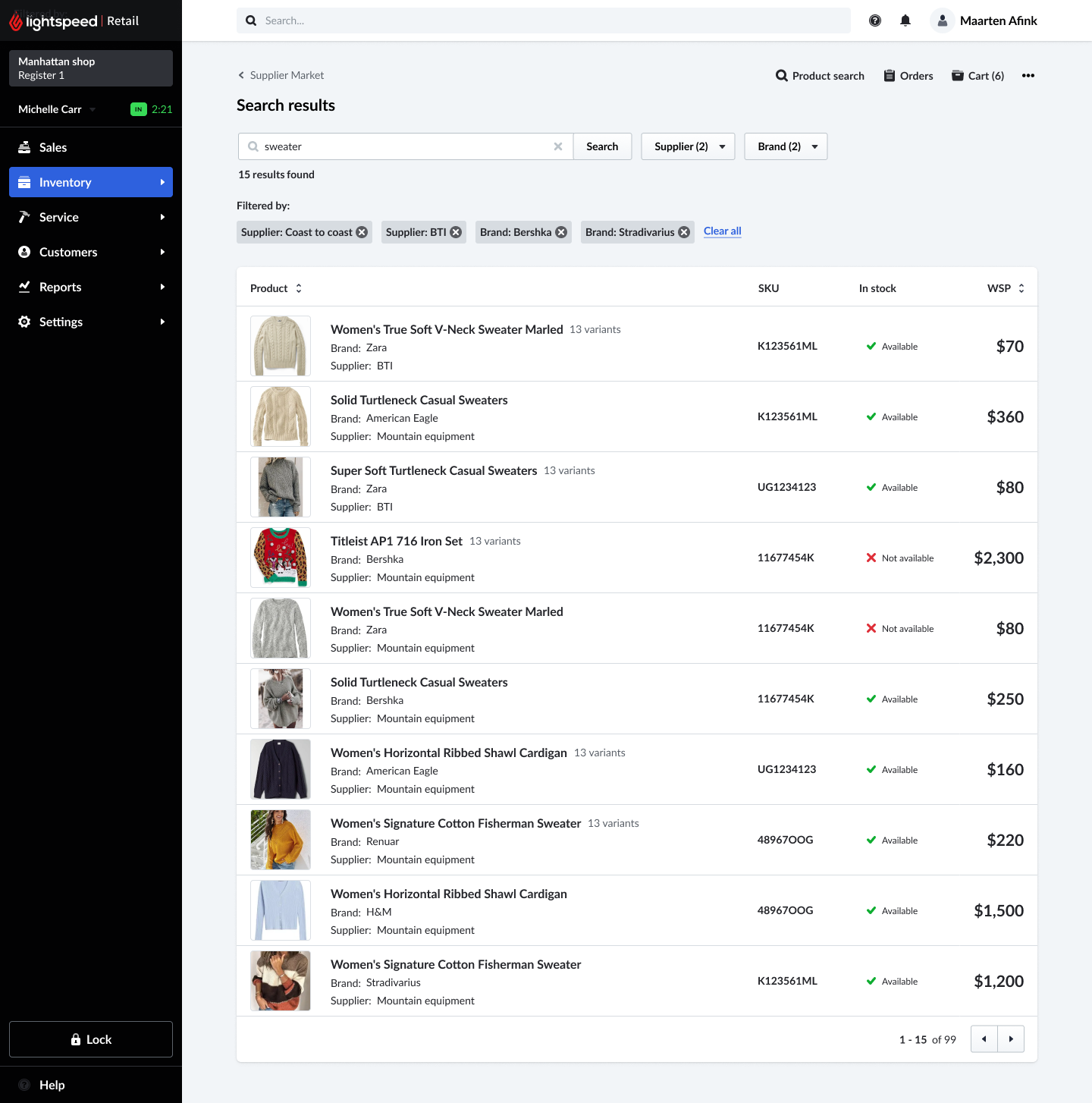 Supplier Market search results